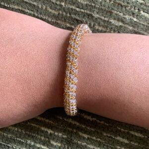 Buy one and get one free ! Elegant Gold and Silver Beaded Bracelet